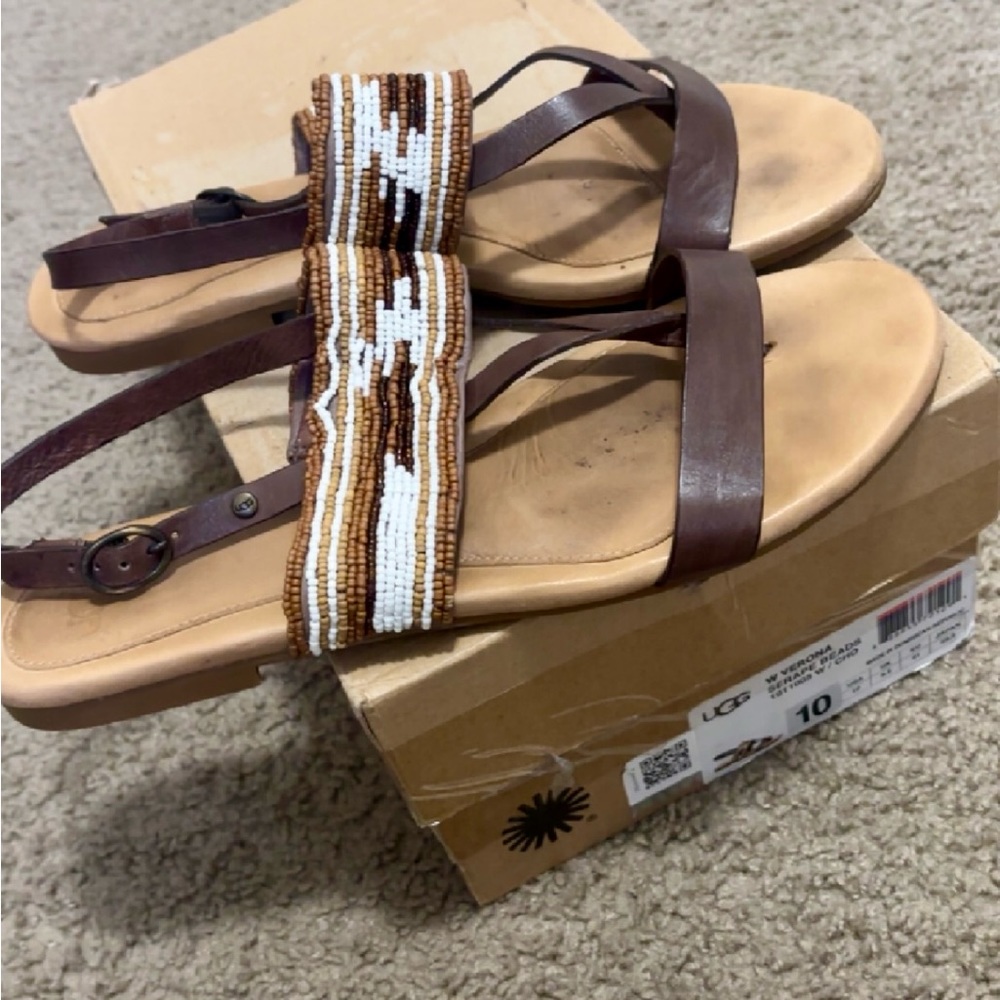 Woman’s Beaded Ugg Sandals